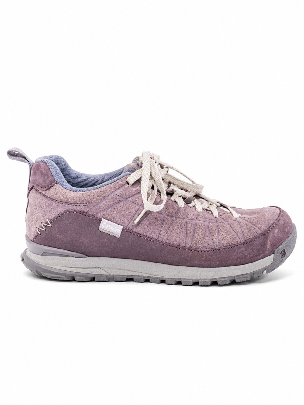 Oboz Jeannette Low Suede Casual Hiking Sneakers Purple Gray 9.5